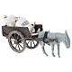 Carro sacchi farina presepe 8 cm Napoli 5x15x5 cm s3