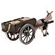 Hay wagon for 8 cm Neapolitan Nativity Scene, 5x15x5 cm s4