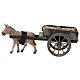 Carro fieno presepe napoletano 8 cm 5x15x5 cm s1