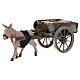 Carro fieno presepe napoletano 8 cm 5x15x5 cm s2