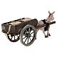 Carro fieno presepe napoletano 8 cm 5x15x5 cm s4