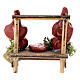 Fleisch-Verkaufsstand, Krippenzubehör, neapolitanischer Stil, für 6 cm Krippe, 5x5x3 cm s4