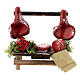 Banchetto macelleria presepe 6 cm Napoli 5x5x3 cm s1