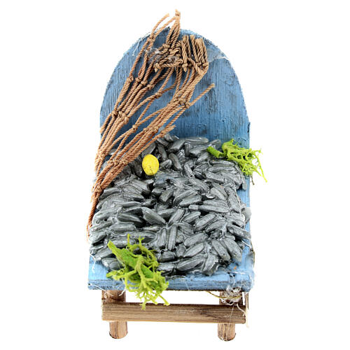 Nativity scene miniature fish stand 6 cm Naples 5x4x5 cm 1