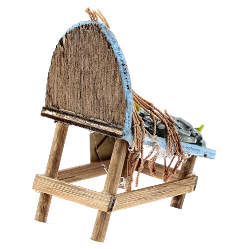 Nativity scene miniature fish stand 6 cm Naples 5x4x5 cm 4