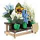Verkaufsstand mit Blumen, Krippenzubehör, neapolitanischer Stil, für 8-10 cm Krippe, 5x5x3 cm s3