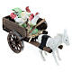 Miniature wagon with chickens nativity 8 cm Naples 5x5x10 cm s3