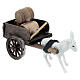 Carro con botti presepe 8 cm napoletano 10x5x10 cm s3