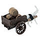 Carro con botti presepe 8 cm napoletano 10x5x10 cm s4