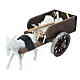 Carro cigni presepe napoletano 8 cm 5x5x10 cm s2