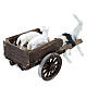 Nativity scene sheep cart 8 cm Naples 5x5x10 cm s4