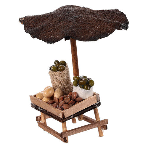 Banco presepe 6 cm legumi Napoli 5x5x5 cm 2