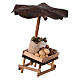 Banco presepe 6 cm legumi Napoli 5x5x5 cm s3