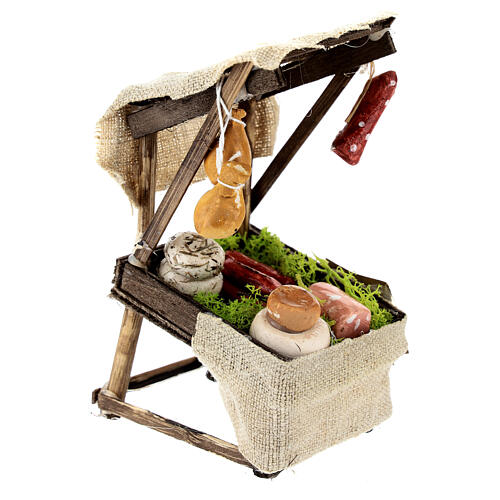 Butcher's stand for 10 cm Neapolitan Nativity Scene, 10x5x5 cm 3