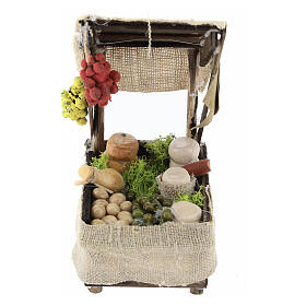 Vegetable stall for 10 cm Neapolitan Nativity Scene, 10x5x5 cm