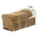 Letto singolo miniatura presepe 8 cm Napoli 5x10x5 cm s2