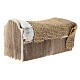 Letto singolo miniatura presepe 8 cm Napoli 5x10x5 cm s4