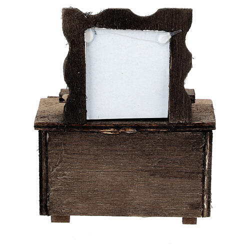 Nativity scene mirror dresser 8 cm Naples 10x5x5 cm 4