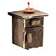 Furniture set, wooden closet and nightstand for 10 cm Neapolitan Nativity Scene s3