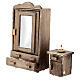 Furniture set, wooden closet and nightstand for 10 cm Neapolitan Nativity Scene s4