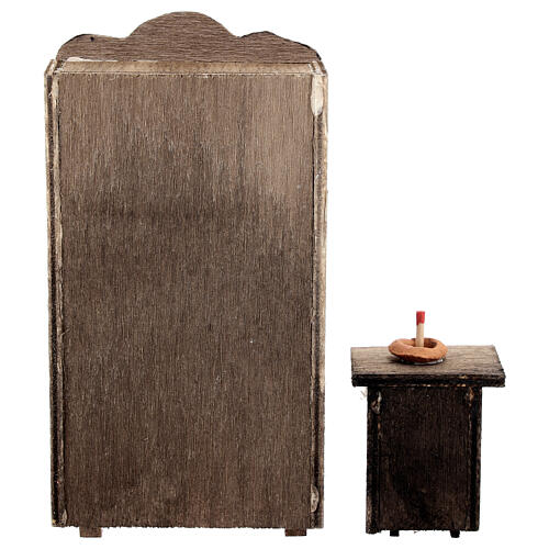 Set armadio comodino presepe 10 cm napoletano legno 5