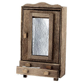 Bedroom set with closet and nightstand for 8 cm Neapolitan Nativity Scene