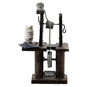 Antike Nähmaschine, Krippenzubehör, neapolitanischer Stil, für 8 cm Krippe, 10x5 cm