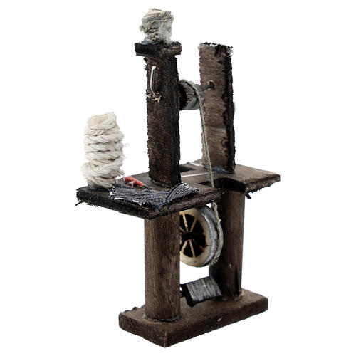 Old sewing machine for 8 cm Neapolitan Nativity Scene, 10x5 cm 3