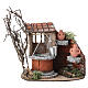 Ambientazione pozzo presepe napoletano 10 cm legno 15x15x10 cm s1