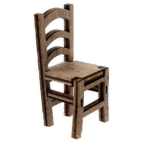 Sedia legno presepe 10 cm napoletano 6x3x3 cm