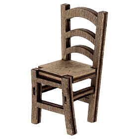 Sedia legno presepe 10 cm napoletano 6x3x3 cm