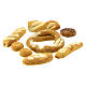 Set 8 pezzi pane miniatura presepe 8-12 cm Napoli s2