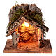 Rustic cork stable for 6-8 cm Neapolitan Nativity Scene, 20x20x15 cm s1