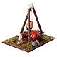 Bivouac feu et mouton crèche napolitaine 10-12 cm 12x12x10 cm s2