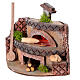 Wood oven with flickering light for 10 cm Neapolitan Nativity Scene, 15x15x10 cm s2