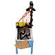 Banco anguille presepe 12 cm Napoli illuminato 15x10x5 cm s1