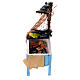 Banchetto polpi anguille presepe 12 cm napoletano lampione 15x10x5 cm s1
