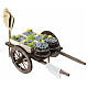 Carro mercato pesce azzurro cassetta presepe 10 cm Napoli 10x15x10 cm s2