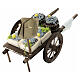 Carro mercato pesce azzurro cassetta presepe 10 cm Napoli 10x15x10 cm s4