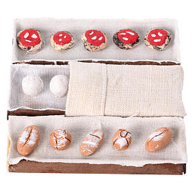 Set of 3 trays of bread for 8-10 cm Neapolitan Nativity Scene, 10x3 cm