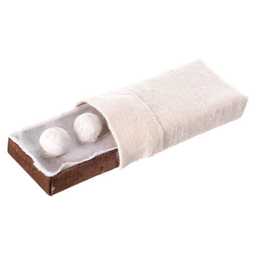 Set 3 spaselle panettiere presepe napoletano 8-10 cm 10x3 cm 3