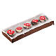 Set 3 spaselle panettiere presepe napoletano 8-10 cm 10x3 cm s4
