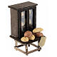 Kitchen dresser with bread for 10 cm Neapolitan Nativity Scene, 10x5x5 cm s3