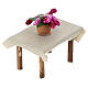 Tavolo fiori presepe napoletano 8 cm legno 8x5x3 cm s3