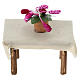 Tavolo fiori presepe napoletano 8 cm legno 8x5x3 cm s4