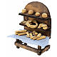 Brot-Verkaufsstand, Krippenzubehör, neapolitanischer Stil, für 12 cm Krippe, 15x10x5 cm s2