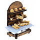 Brot-Verkaufsstand, Krippenzubehör, neapolitanischer Stil, für 12 cm Krippe, 15x10x5 cm s3