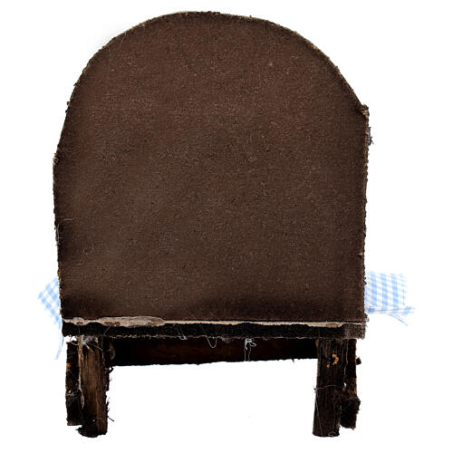 Neapolitan nativity scene bread stand 12 cm 15x10x5 cm 4