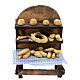 Neapolitan nativity scene bread stand 12 cm 15x10x5 cm s1