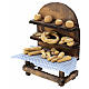 Neapolitan nativity scene bread stand 12 cm 15x10x5 cm s2